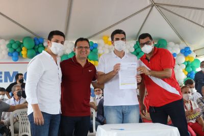 notícia: Obra em quadra poliesportiva e pavimentação de vias beneficiam quatro municípios do Xingu