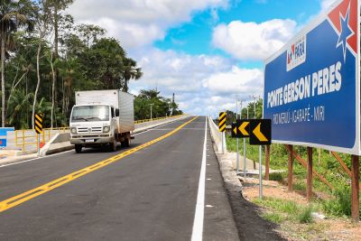 notícia: Ponte do rio Meruú completa um mês desenvolvendo o Baixo Tocantins
