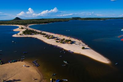 notícia: Obras do 1º sistema de abastecimento de água e esgoto de Alter do Chão avançam