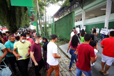 notícia: Mais de 23 mil candidatos realizam a prova para o cargo de Praça dos Bombeiros do Pará  