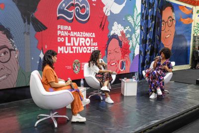galeria: FEIRA DO LIVRO 2022 - BATE PAPO COM LENU- JADE JARES E CRIOULA - PALCO MULTI VOZES