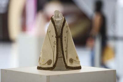 notícia: Alunas da UsiPaz Bengui abrem exposição "Mantos da Paz", em Ananindeua  