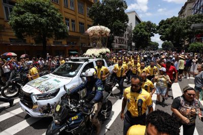 galeria: Chegada da Santa na escadinha e moto romaria