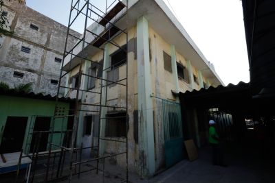 notícia: Obras da primeira etapa da reconstrução da URE-Dipe ultrapassam 50% de conclusão