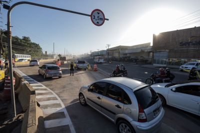 notícia: Desvio entra em funcionamento na BR-316 para execução de obras de drenagem do BRT Metropolitano