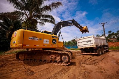 notícia: "Asfalto por Todo o Pará" mantém quatro frentes de obras em Mosqueiro