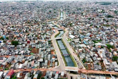 notícia: Canal do Tucunduba: em fase de conclusão, obras vão beneficiar cerca de 300 mil pessoas