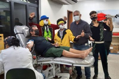 notícia: Em Santarém, doadores de sangue ganham ingresso para o espetáculo de circo