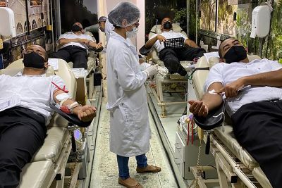 notícia: Estoques de sangue do Hemopa ganham reforço com a ajuda da Polícia Militar 