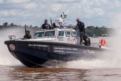 notícia: Governo investiu e ampliou, nos últimos três anos, a ação policial do Grupamento Fluvial  