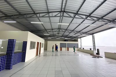 notícia: Obras do Terminal Hidroviário de Curralinho, no Marajó, entram em fase de acabamento