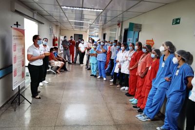 notícia: Hospital Regional de Marabá promove 1ª Feira de Humanização