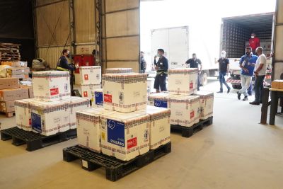 notícia: Pará recebe mais 43 mil doses de vacinas pediátricas contra a Covid-19