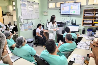 notícia: HC estimula a higienização das mãos com expressões paraenses