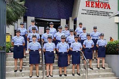 notícia: Mães militares da Aeronáutica aderem à doação de sangue 