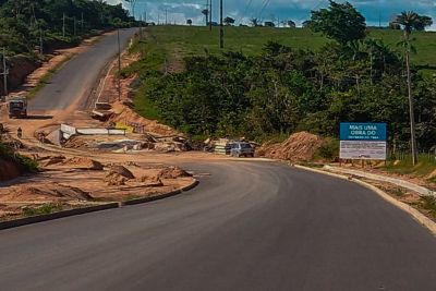 notícia: No Baixo Amazonas, rodovia PA-439 recebe mais 17 quilômetros de asfalto