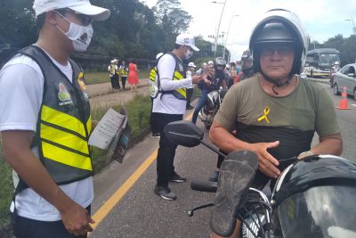 notícia: "Maio Amarelo" mobiliza população paraense para um trânsito mais seguro