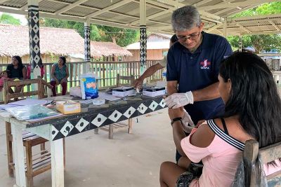 notícia: Sespa coordena ações de combate à malária em área indígena e de garimpo de Jacareacanga