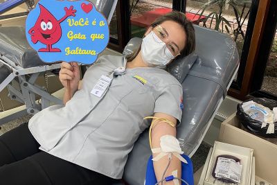 notícia: Hospital Galileu leva doadores de sangue e de medula óssea ao Hemopa