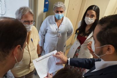 notícia: Ophir Loyola recebe equipe do Sírio-Libanês e celebra avanço no Projeto Lean