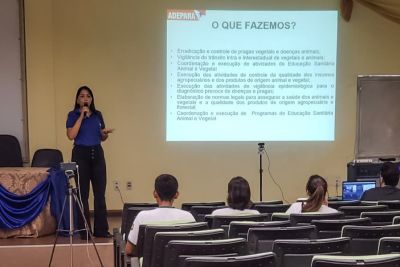 notícia: Adepará ensina manejo correto de agrotóxicos a estudantes e professores de cursos técnicos
