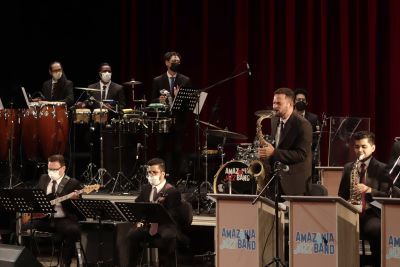 notícia: Quinteto de Saxofones da Amazônia Jazz Band se apresenta no Foyer do Theatro da Paz