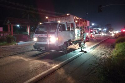 notícia: BR-316 recebe sinalização e iluminação pública provisórias