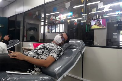 notícia: Fundação Hemopa comemora aumento de mais de 17% de doações de sangue no mês de junho