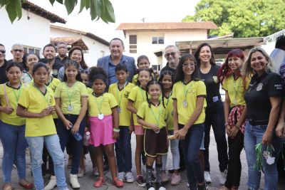 notícia: Polícia Civil promove ação de educação ambiental voltada para crianças