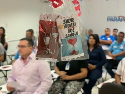 notícia: Hemopa mobiliza servidores da Fundação ParáPaz para doação de sangue e medula óssea