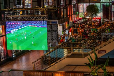 notícia: Estação das Docas exibe em telões jogos da Copa do Mundo