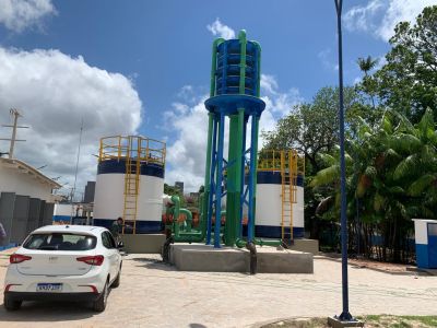 notícia: Obra do Sistema de Abastecimento de Água de Castanhal tem mais 82% de conclusão