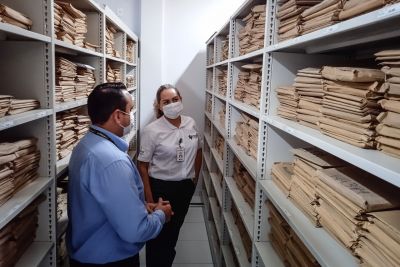 notícia: Regional de Marabá conta com nova ala para armazenamento de documentos
