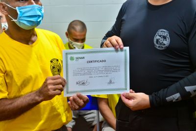 notícia: Custodiados do CRRTA, em Tomé-Açu, concluem curso de Manutenção Básica de Computadores