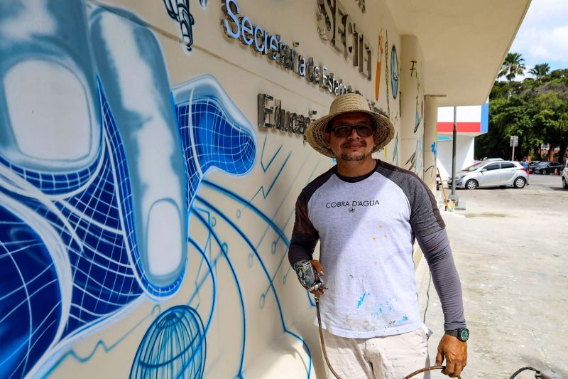 Pablo Ribeiro - Grafiteiro <div class='credito_fotos'>Foto: Bruno Cecim / Ag.Pará | <a href='/midias/2023/originais/15598_dd796c42-a6b4-b8b3-f4fd-25b70eb637f8.jpg' download><i class='fa-solid fa-download'></i> Download</a></div>