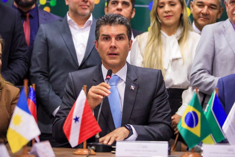 Foto: Marco Santos / Ag. Pará Helder Barbalho reiterou a determinação de trazer para a Amazônia uma Conferência Mundial sobre Mudanças Climáticas