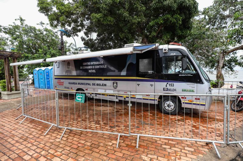 Centro de Comando e Controle Móvel na Ilha de Mosqueiro durante a Operação carnaval 2023