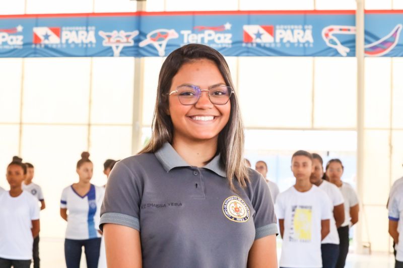 Thaissa Vieira, 20, acade^mica de enfermagem.  <div class='credito_fotos'>Foto: David Alves / Ag Pará   |   <a href='/midias/2023/originais/15984_aed9b880-309e-9a27-4cbe-7f3a5607dd57.jpg' download><i class='fa-solid fa-download'></i> Download</a></div>