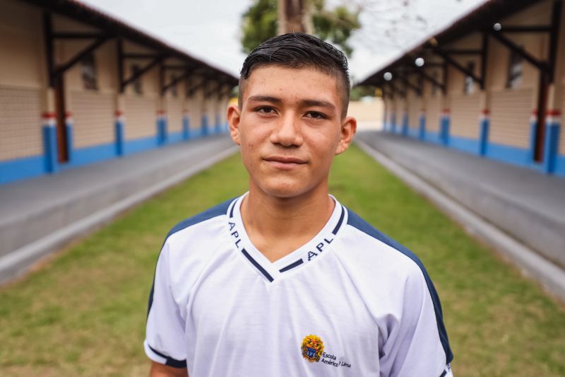 Elano Santos, 15 anos, 1º ano <div class='credito_fotos'>Foto: Bruno Cecim / Ag.Pará   |   <a href='/midias/2023/originais/15990_7ca397f5-6c1f-ca3a-7bff-d406fbb22d71.jpg' download><i class='fa-solid fa-download'></i> Download</a></div>