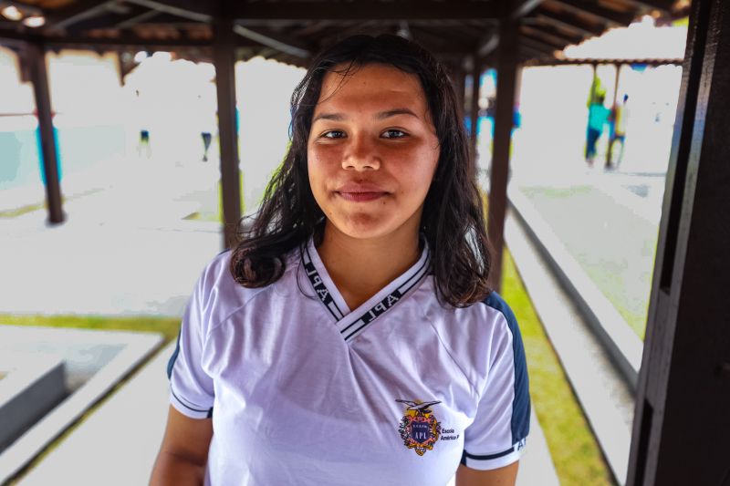 Cinthia Cricia Silva Santarém, 14anos, 9º ano <div class='credito_fotos'>Foto: Bruno Cecim / Ag.Pará   |   <a href='/midias/2023/originais/15990_c537474d-401c-5602-361e-2eb8b4f6f2fa.jpg' download><i class='fa-solid fa-download'></i> Download</a></div>