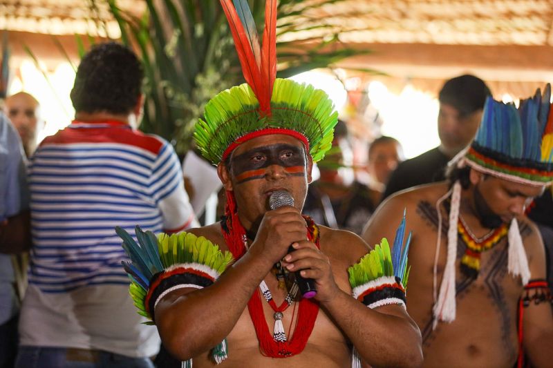 cacique da aldeia Sede Naldo Tembé <div class='credito_fotos'>Foto: David Alves / Ag.Pará | <a href='/midias/2023/originais/16591_1f0f6afd-92fc-1589-8616-b208c37a4990.jpg' download><i class='fa-solid fa-download'></i> Download</a></div>