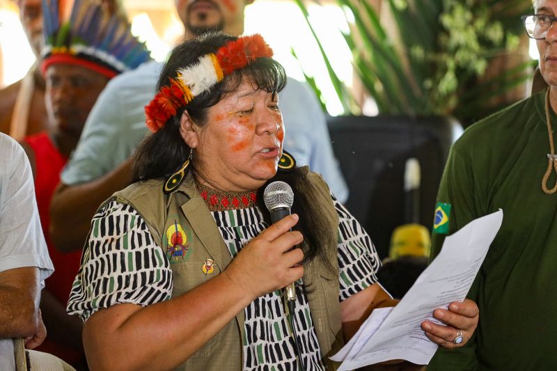 Presidente da Funai Joenia Wapichana <div class='credito_fotos'>Foto: David Alves / Ag.Pará | <a href='/midias/2023/originais/16591_dbf1c940-1905-c0ca-045d-72676493572f.jpg' download><i class='fa-solid fa-download'></i> Download</a></div>