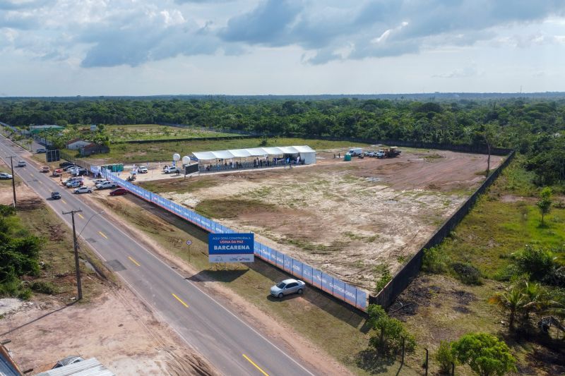 Terreno onde será erguido o complexo de cidadania e segurança em Barcarena