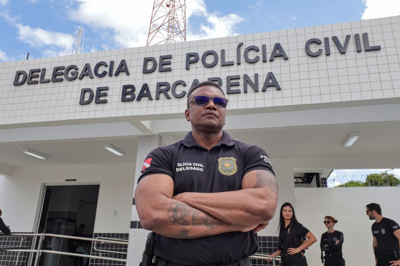 Diretor de Polícia do Interior da Polícia Civil, Delegado Hennison Jacob <div class='credito_fotos'>Foto: Marco Santos / Ag. Pará | <a href='/midias/2023/originais/17680_42ca2248-65e7-77f2-27a7-7798147012fd.jpg' download><i class='fa-solid fa-download'></i> Download</a></div>