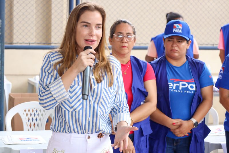 A primeira-dama Daniela Barbalho