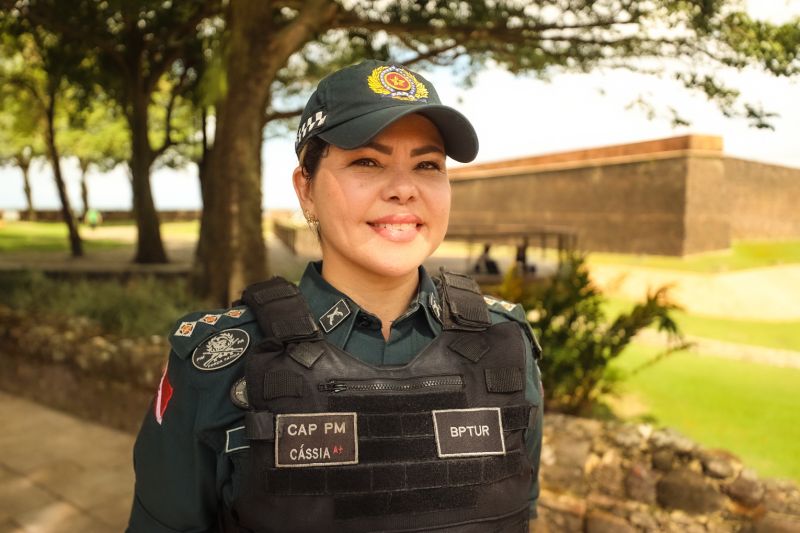 Capitã Cássia Sousa, subcomandante do BPTur (comandante em exercício) <div class='credito_fotos'>Foto: Bruno Cecim / Ag.Pará | <a href='/midias/2023/originais/17793_212843f8-e337-7152-e304-9854f7754708.jpg' download><i class='fa-solid fa-download'></i> Download</a></div>