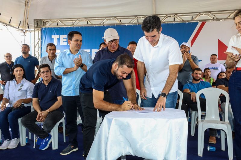 ENTREGA ASFALTO/ Ordem de Serviço que autorizará o início das obras de construção e pavimentação da PA-253/Sua Casa/Posto de saúde/Estádio de Futebol/FT Alex Ribeiro Ag Pará <div class='credito_fotos'>Foto: Alex Ribeiro / Ag. Pará | <a href='/midias/2023/originais/17895_61161982-7f6b-27df-a158-9e89a56e3998.jpg' download><i class='fa-solid fa-download'></i> Download</a></div>