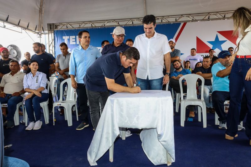 ENTREGA ASFALTO/ Ordem de Serviço que autorizará o início das obras de construção e pavimentação da PA-253/Sua Casa/Posto de saúde/Estádio de Futebol/FT Alex Ribeiro Ag Pará <div class='credito_fotos'>Foto: Alex Ribeiro / Ag. Pará | <a href='/midias/2023/originais/17895_b8b1169f-2870-b309-7959-05bbe5576367.jpg' download><i class='fa-solid fa-download'></i> Download</a></div>