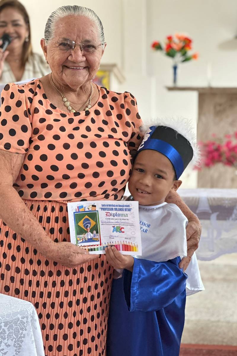 Vera Leal e aluno