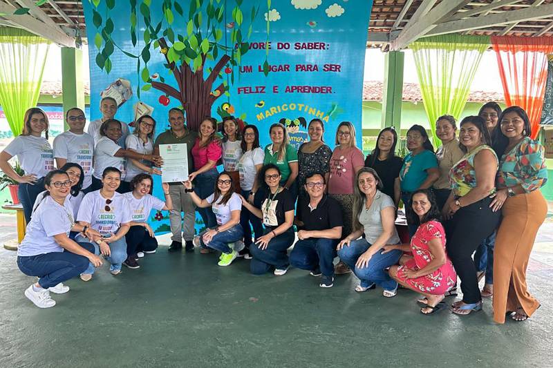 Certificação em Suporte Básico de Vida entregue a Escola Profª Maria dos Santos Martins